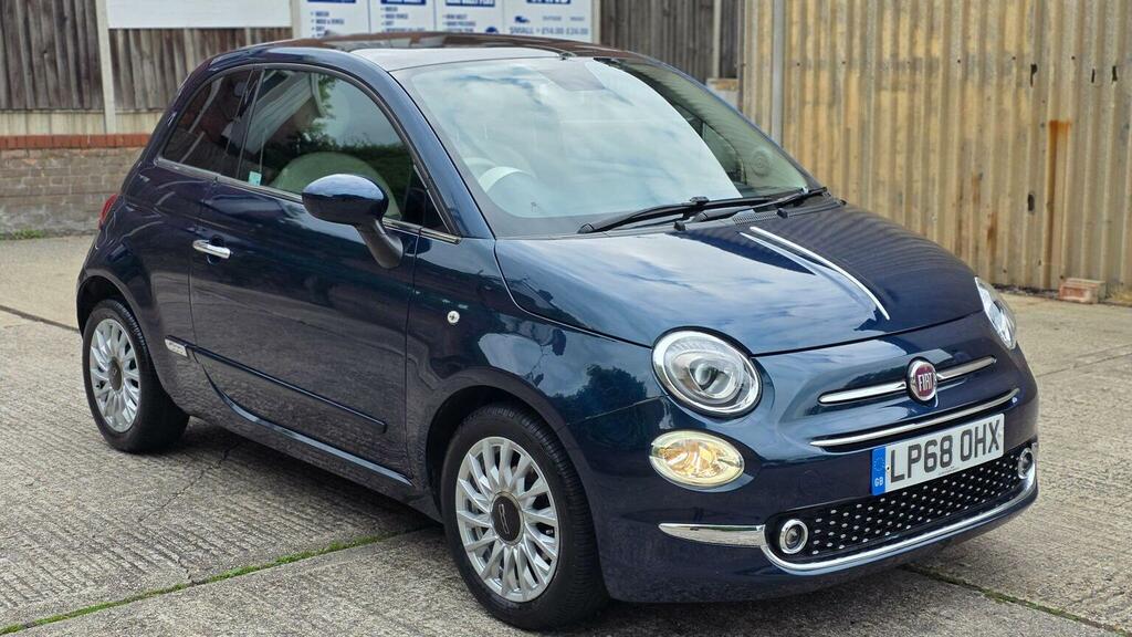 Fiat 500 Hatchback 1.2 Lounge Dualogic Euro 6 Ss 20 LP68OHX Blue #4