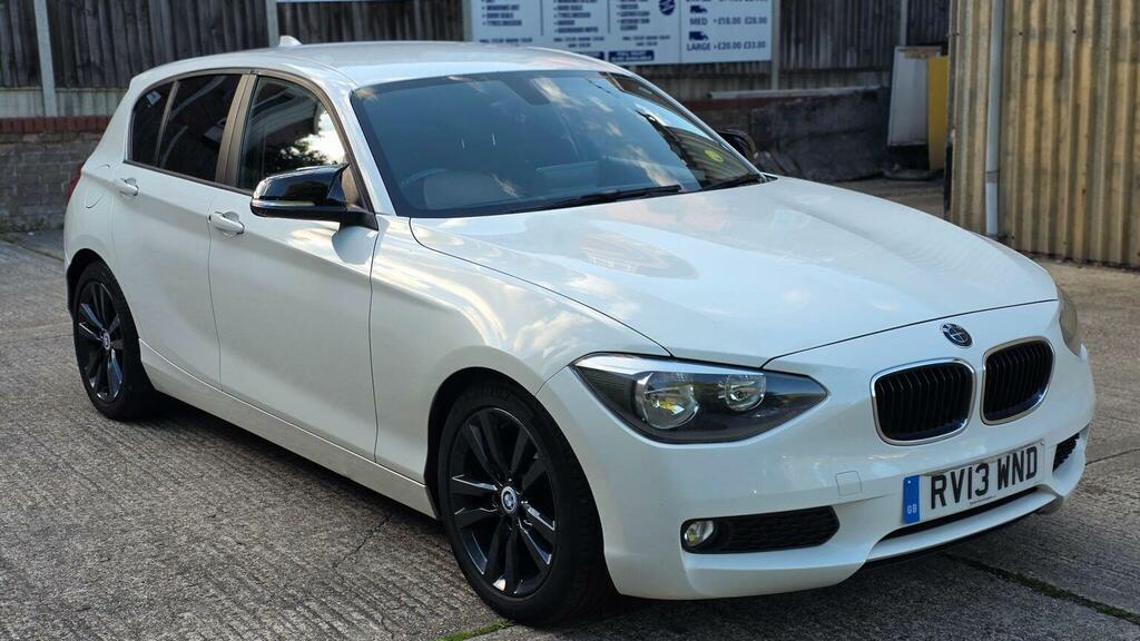 BMW 1 Series Hatchback 1.6 116D Ed Efficientdynamics Euro 5 S RV13WND White #4
