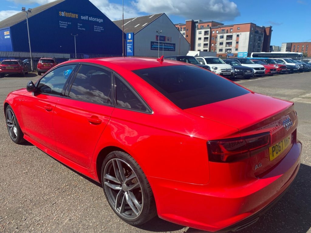 Audi A6 Saloon 2L Black Edition PO67YHA Red #4