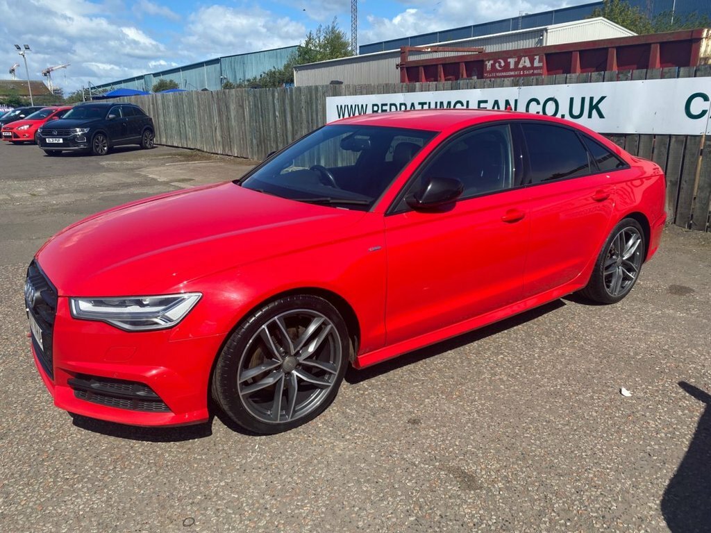 Audi A6 Saloon 2L Black Edition PO67YHA Red #3