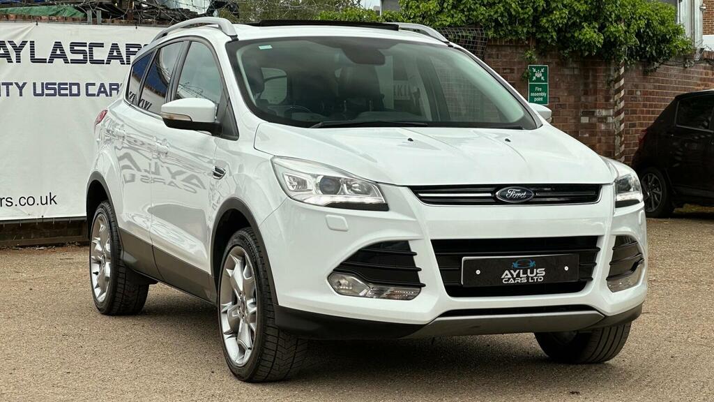 Ford Kuga Suv 2.0 Tdci Titanium X Powershift Awd Euro 6 Ss FH66LDL White #4