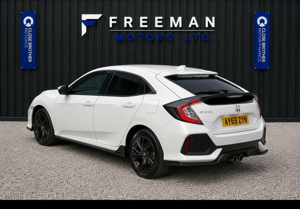 Honda Civic Hatchback 1.5 Vtec Turbo Gpf Sport Euro 6 Ss White #4