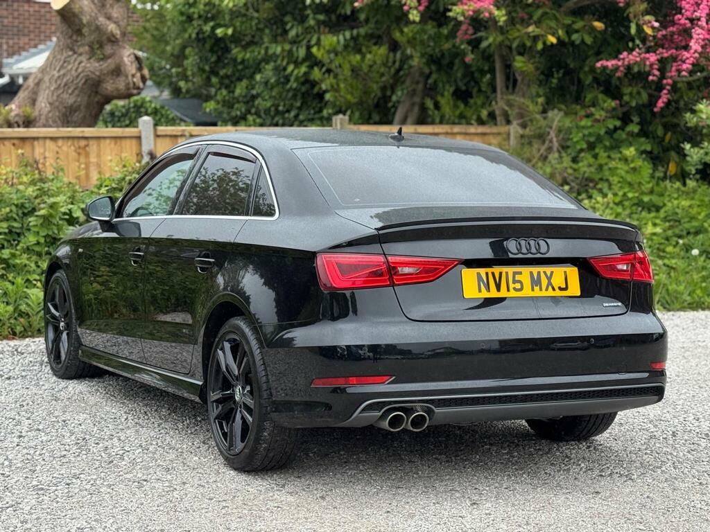 Audi A3 2.0 Tdi S Line S Tronic Quattro Euro 6 S S NV15MXJ Black #6
