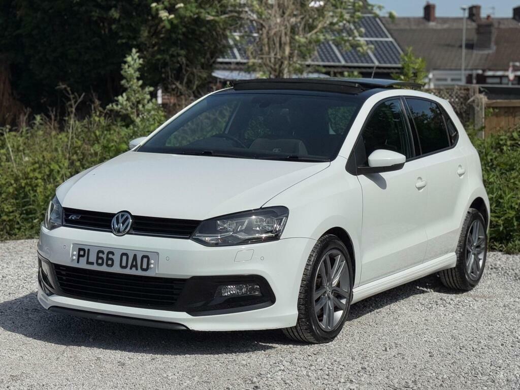 Volkswagen Polo 1.0 Tsi Bluemotion Tech R-line Euro 6 S S PL66OAO White #4