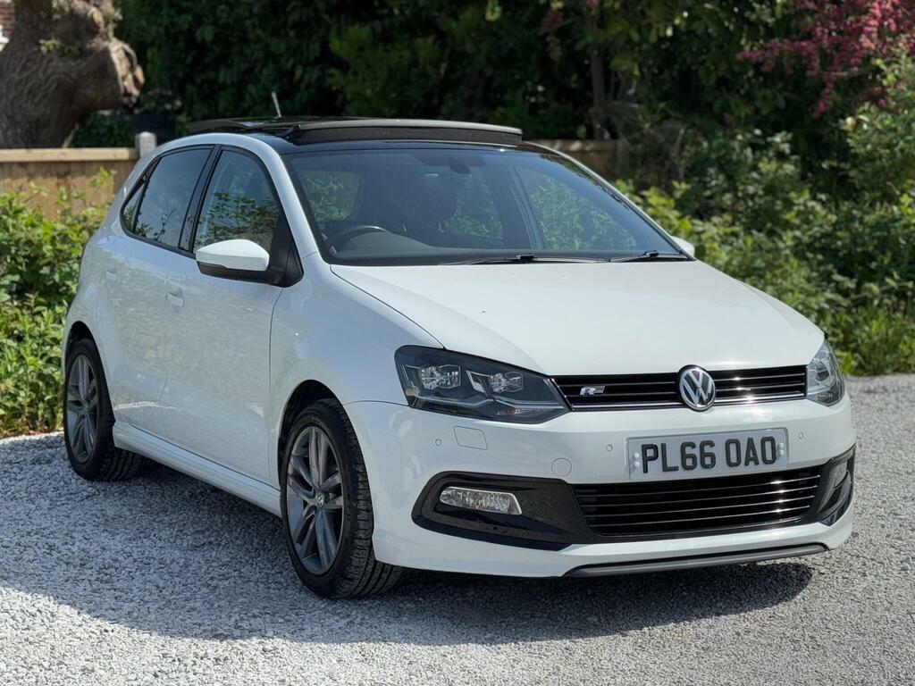 Volkswagen Polo 1.0 Tsi Bluemotion Tech R-line Euro 6 S S PL66OAO White #2