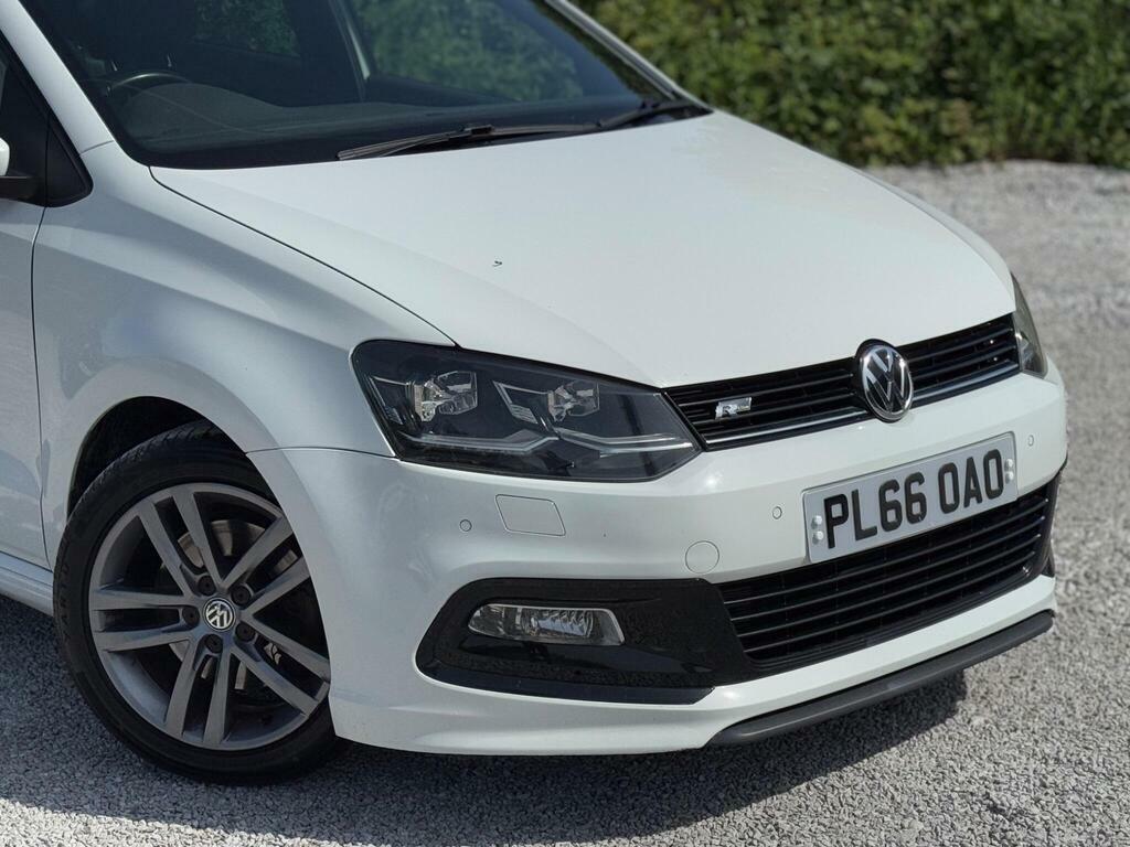 Volkswagen Polo 1.0 Tsi Bluemotion Tech R-line Euro 6 S S PL66OAO White #6