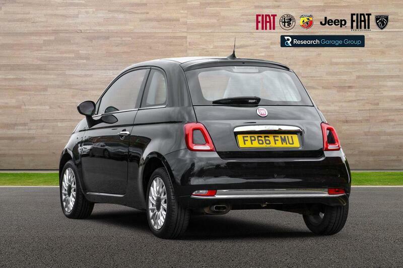 Fiat 500 1.2 Lounge Hatchback Euro 6 Ss FP66FMU Black #2