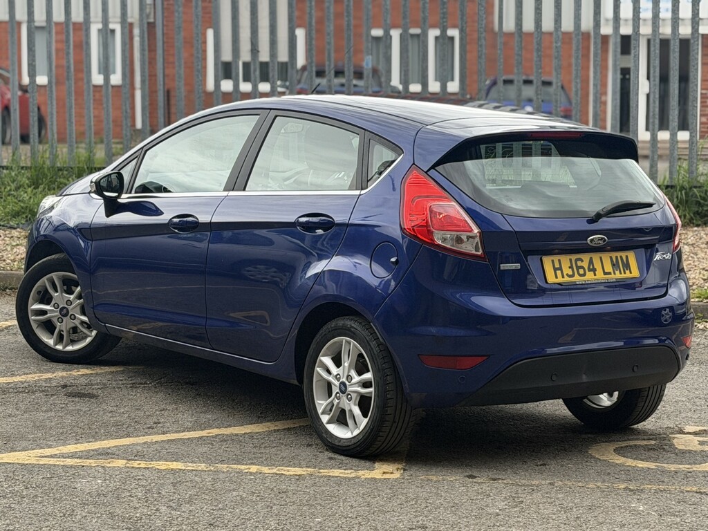 Ford Fiesta Hatchback 1.0 T Ecoboost Zetec 201464 HJ64LMM Blue #2