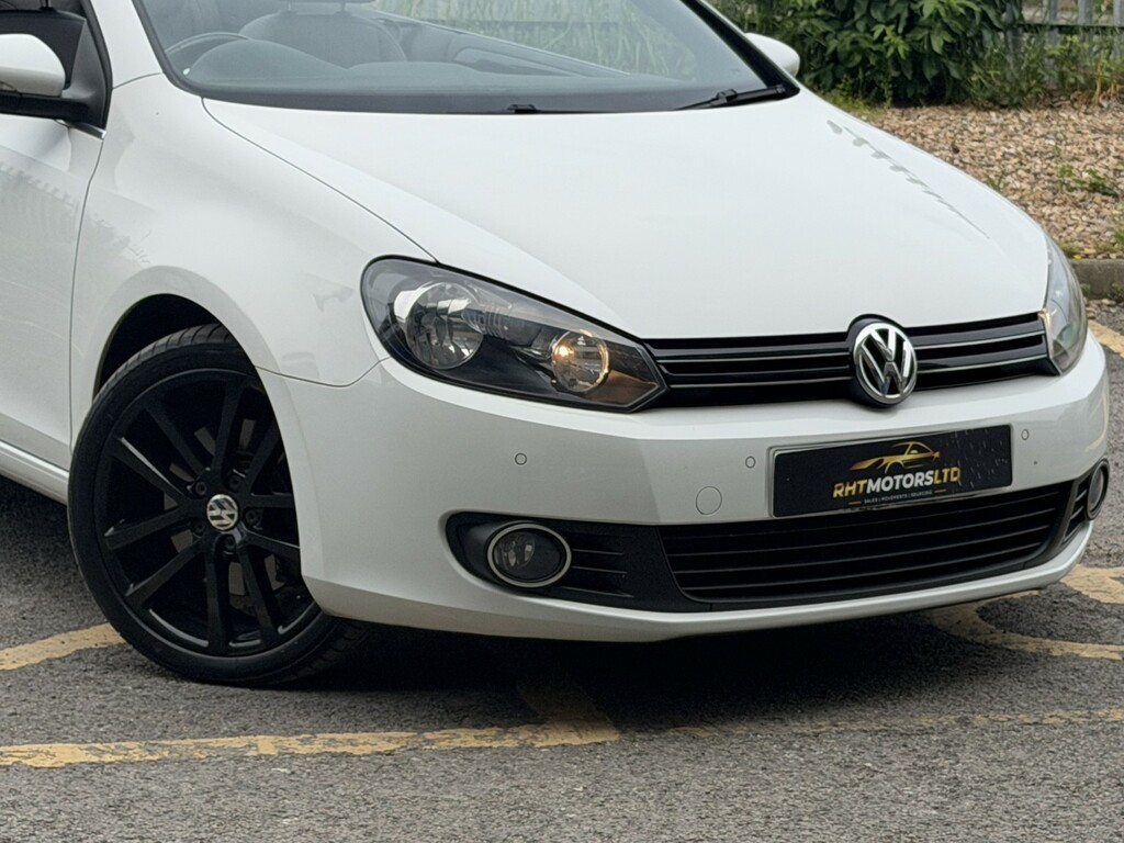 Volkswagen Golf Convertible 2.0 Tdi Bluemotion Tech Gt 201313 White #3