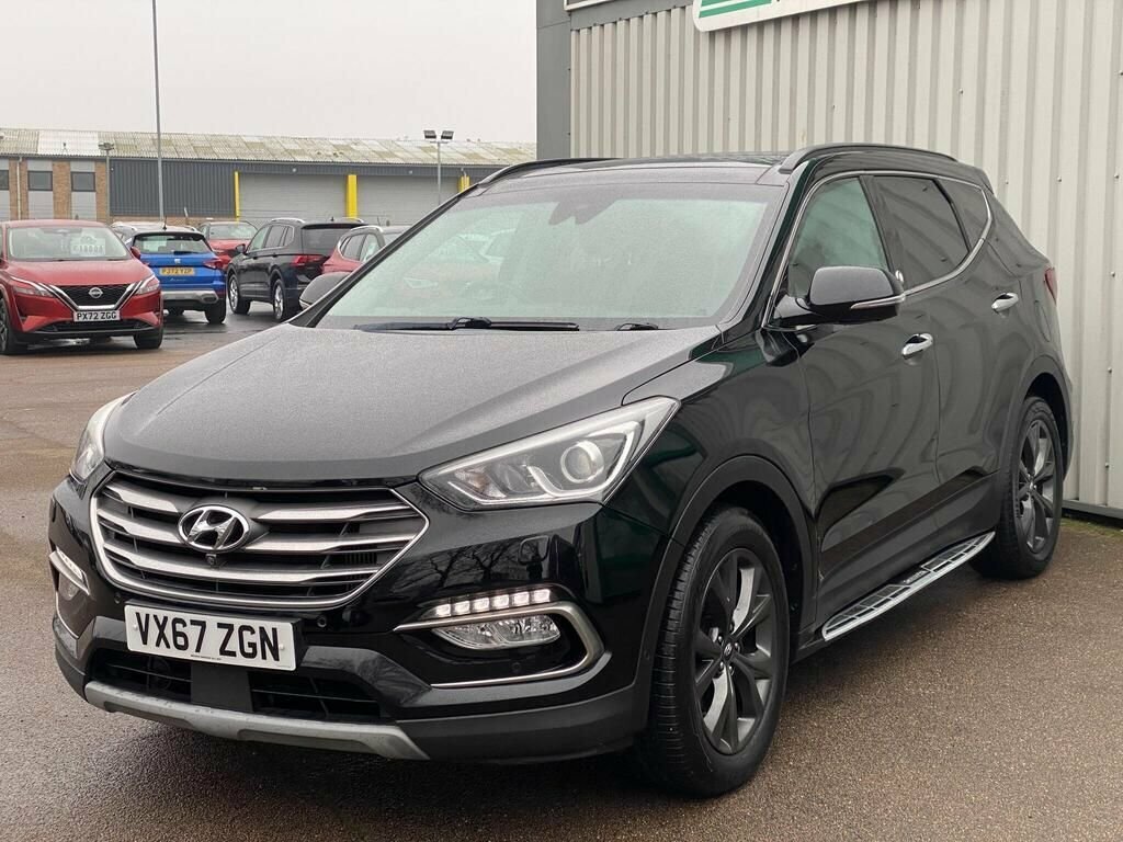 Hyundai Santa Fe 2017 2.2 Crdi Blue Drive Endurance Edition Suv Black #3