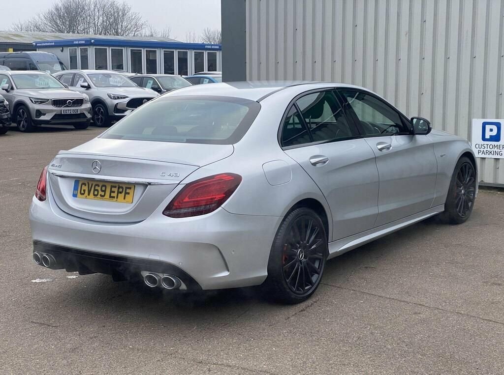Mercedes-Benz C Class 2019 3.0 C43 V6 Amg Premium Saloon G- GV69EPF Silver #4