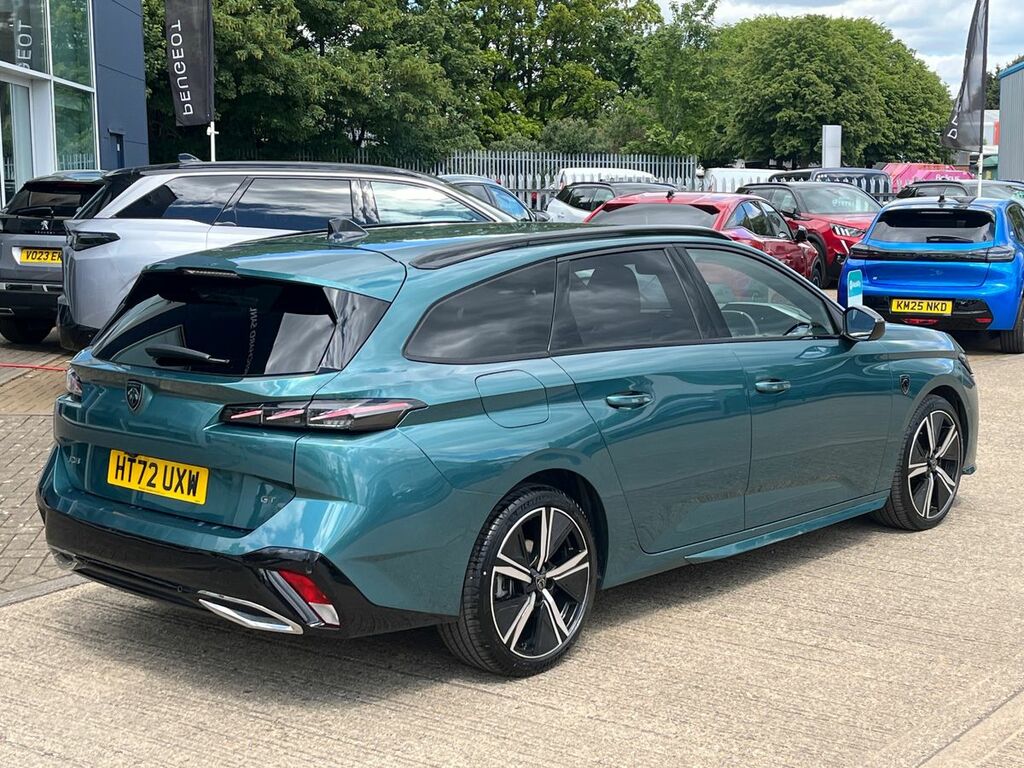 Peugeot 308 SW 1.2 Puretech Gt Estate Eat Euro 6 Ss HT72UXW Blue #3