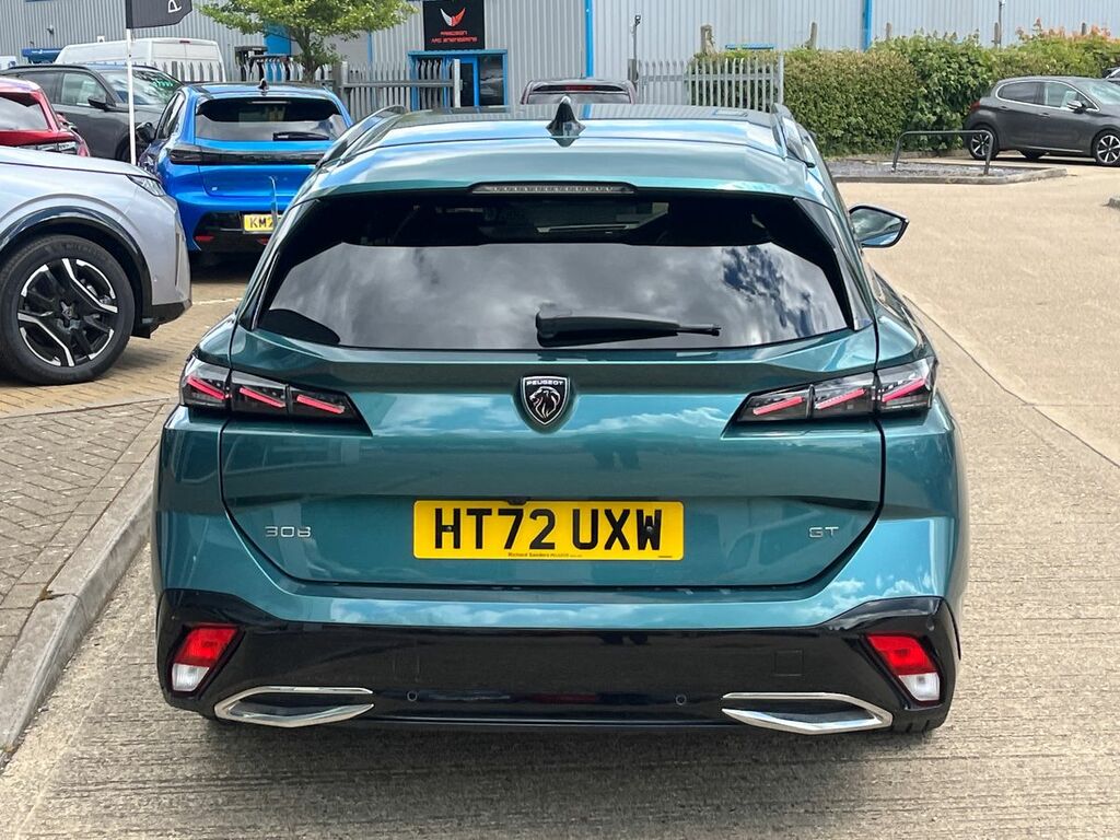Peugeot 308 SW 1.2 Puretech Gt Estate Eat Euro 6 Ss HT72UXW Blue #4