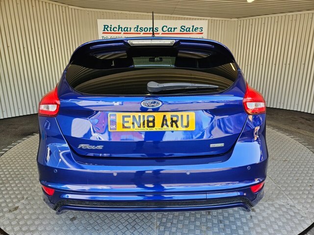 Ford Focus 1.0T Ecoboost St-line Hatchback EN18ARU Blue #4