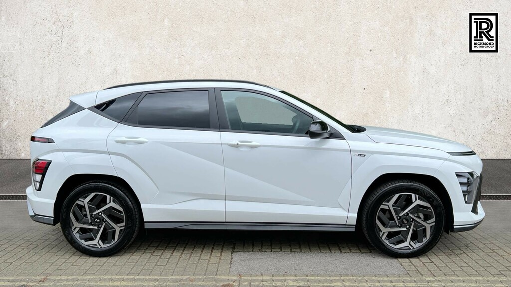 Hyundai Kona 1.6 H-gdi N Line Suv Hybrid Dct Euro 6 EN74ZZX White #4
