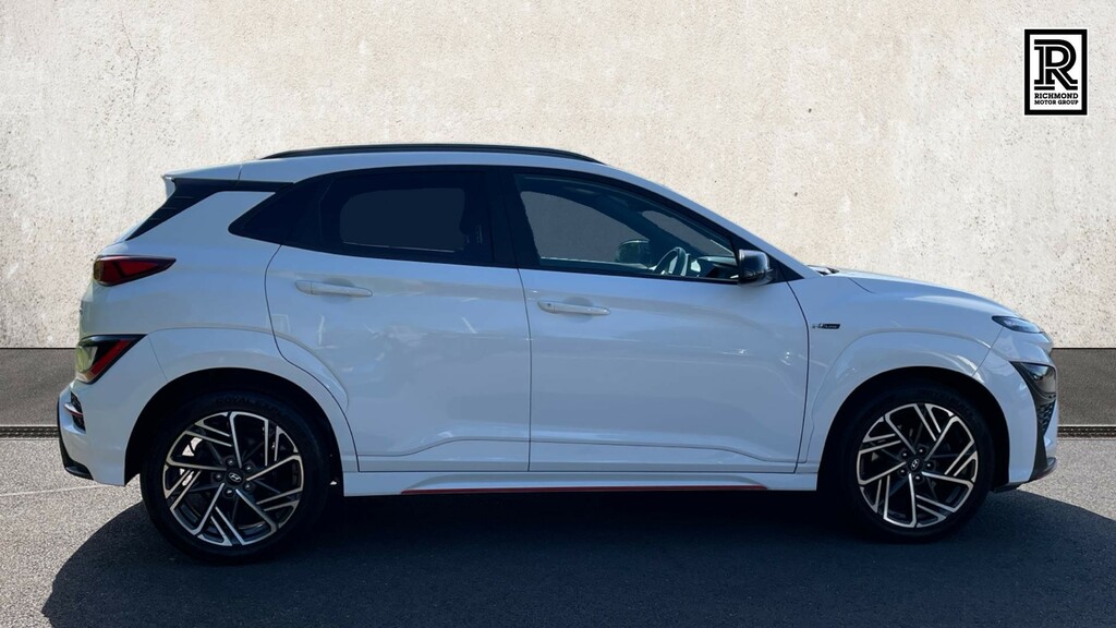 Hyundai Kona 1.0 T-gdi Mhev N Line Suv Hybrid White #4