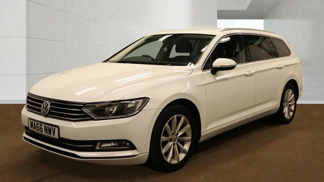 Volkswagen Passat 2016 2.0 Tdi Bluemotion Tech Se Business Estate MA66NWV White #3