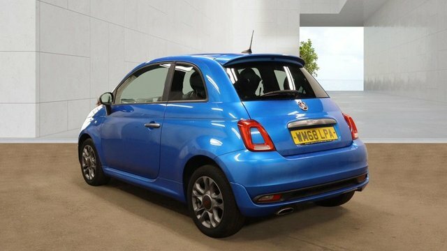 Fiat 500 2019 1.2 S Hatchback Euro 6 Ss WM68LPA Blue #3