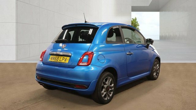 Fiat 500 2019 1.2 S Hatchback Euro 6 Ss WM68LPA Blue #4
