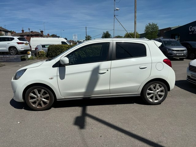 Mitsubishi Mirage 2014 1.2 3 Hatchback Euro 5 Ss White #5