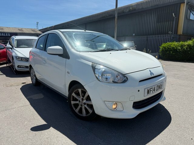 Mitsubishi Mirage 2014 1.2 3 Hatchback Euro 5 Ss White