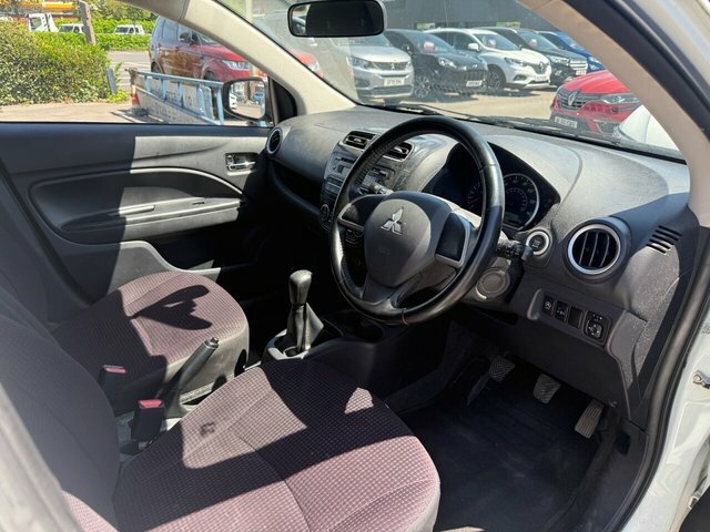 Mitsubishi Mirage 2014 1.2 3 Hatchback Euro 5 Ss White #2