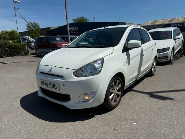 Mitsubishi Mirage 2014 1.2 3 Hatchback Euro 5 Ss White #4