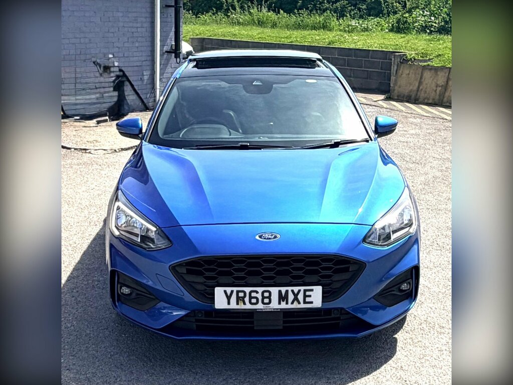 Ford Focus 1.0T Ecoboost St-line X Euro 6 Ss YR68MXE Blue #4