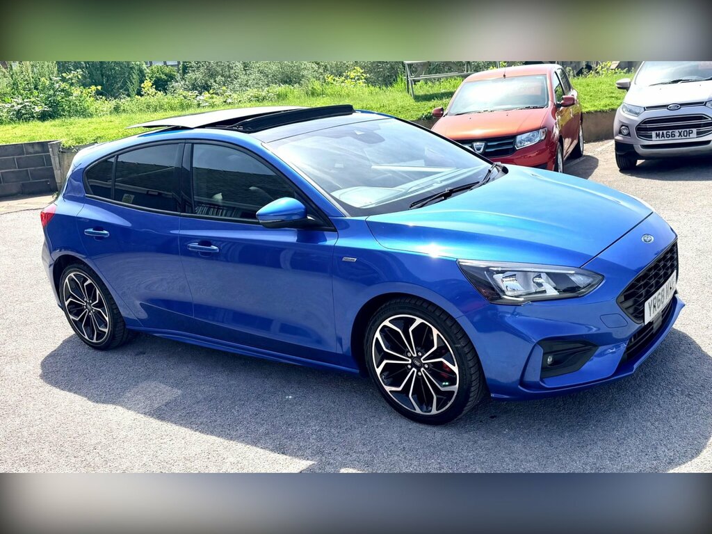 Ford Focus 1.0T Ecoboost St-line X Euro 6 Ss YR68MXE Blue #3