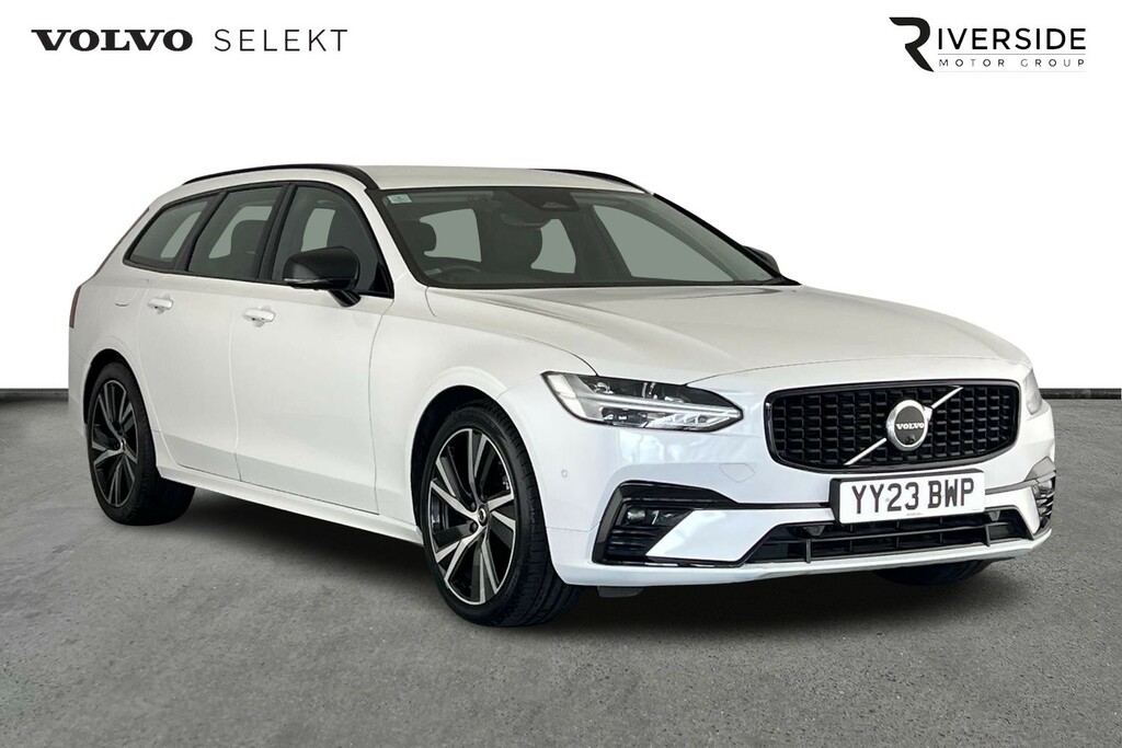 Volvo V90 B4 Plus, Mild Hybrid, Dark White