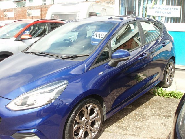 Ford Fiesta 1.0T Ecoboost St-line Hatchback NJ18FSE Blue #4