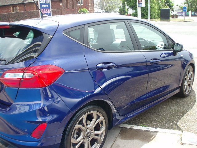 Ford Fiesta 1.0T Ecoboost St-line Hatchback NJ18FSE Blue #6
