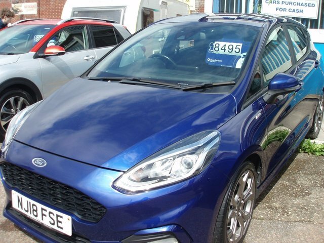 Ford Fiesta 1.0T Ecoboost St-line Hatchback NJ18FSE Blue #3