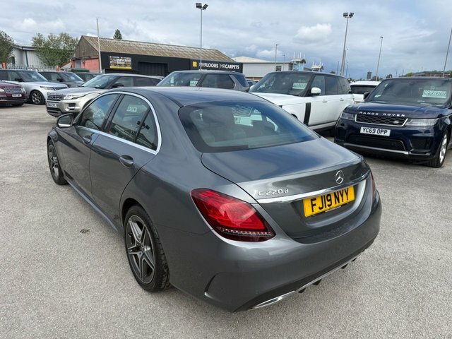 Mercedes-Benz C Class C220d Amg Line Saloon FJ19NYY Grey #4