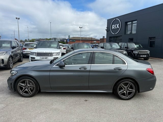 Mercedes-Benz C Class C220d Amg Line Saloon FJ19NYY Grey #3