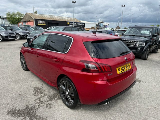 Peugeot 308 Bluehdi Gt Line Hatchback KJ68NXO Red #4