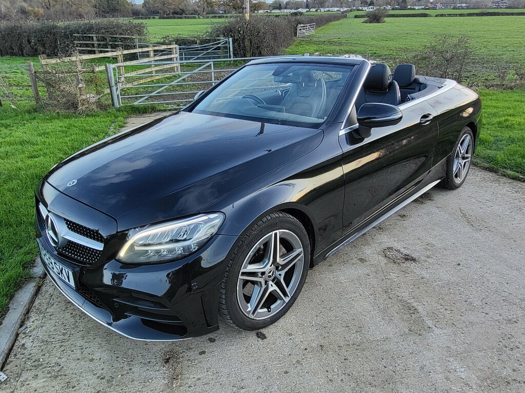 Mercedes-Benz C Class 2.0 C220d Amg Line Cabriolet G-tronic Black