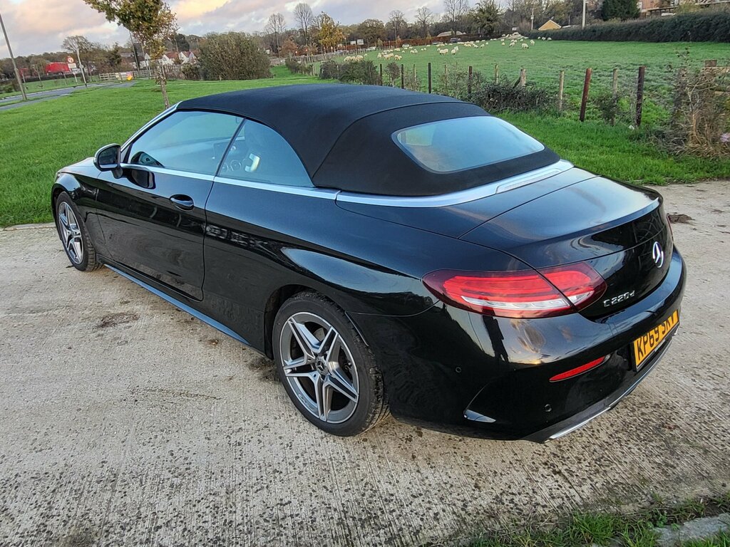 Mercedes-Benz C Class 2.0 C220d Amg Line Cabriolet G-tronic KP69SKV Black #4