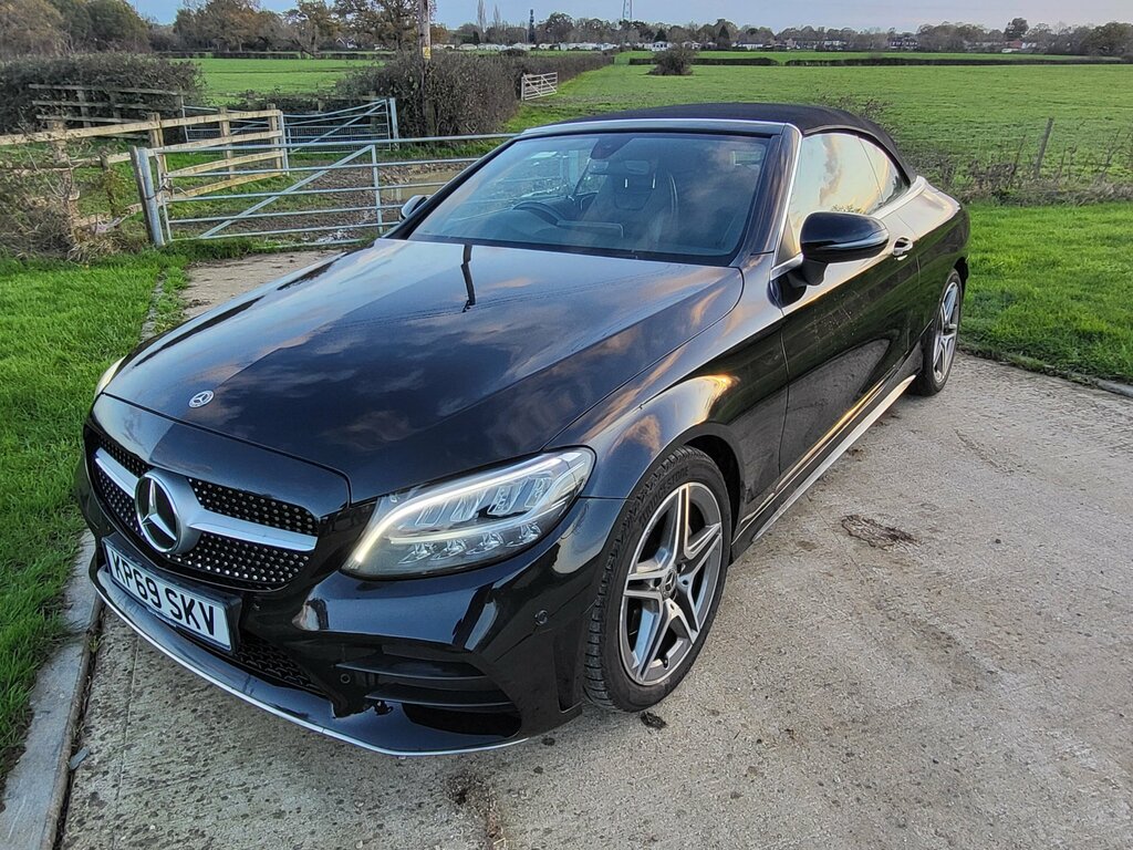 Mercedes-Benz C Class 2.0 C220d Amg Line Cabriolet G-tronic KP69SKV Black #2