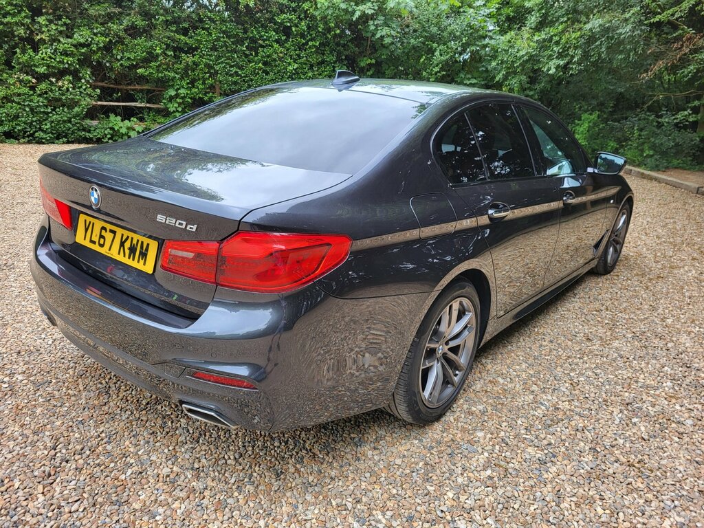 BMW 5 Series 520D M Sport YL67KWM Grey #5