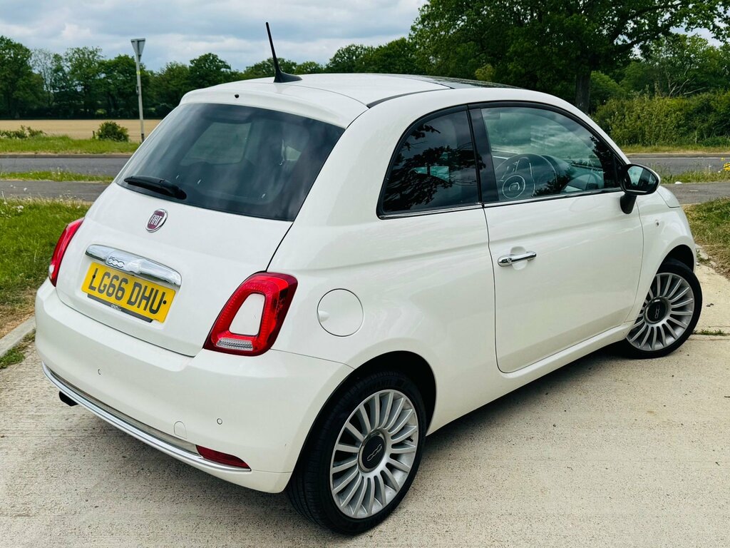 Fiat 500 1.2 Lounge Hatchback Euro 6 Ss LG66DHU White #4