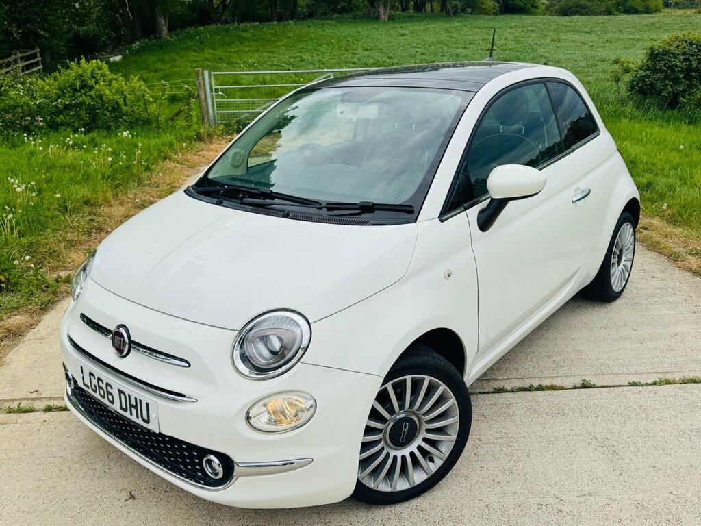 Fiat 500 1.2 Lounge Hatchback Euro 6 Ss White