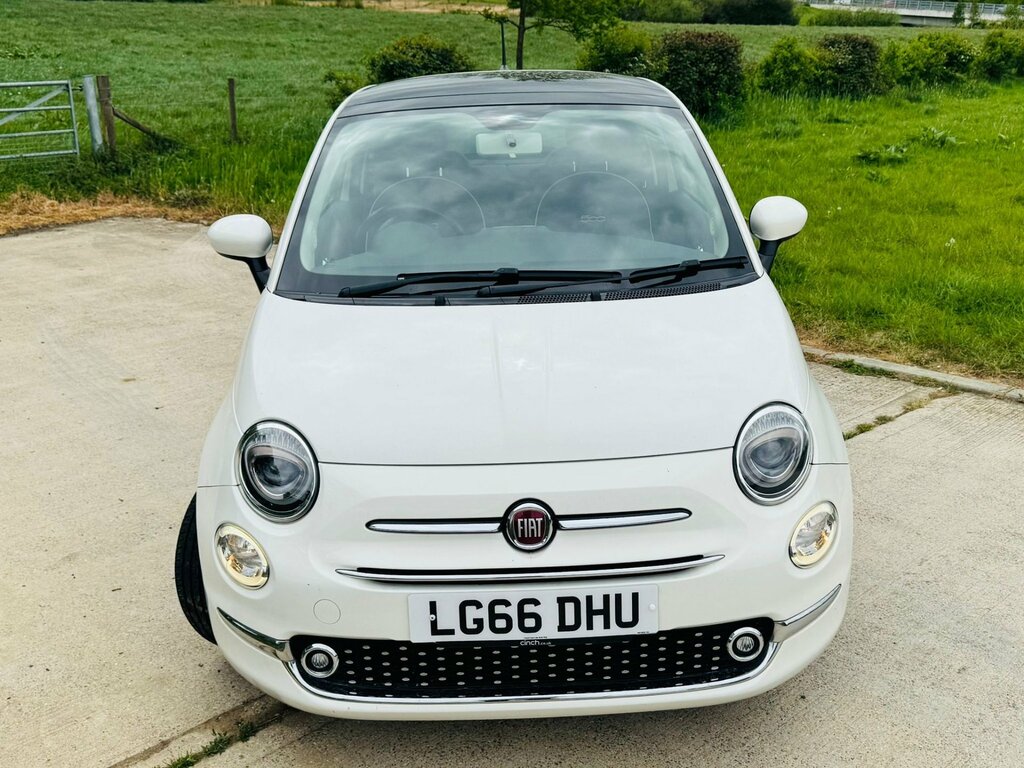 Fiat 500 1.2 Lounge Hatchback Euro 6 Ss LG66DHU White #6