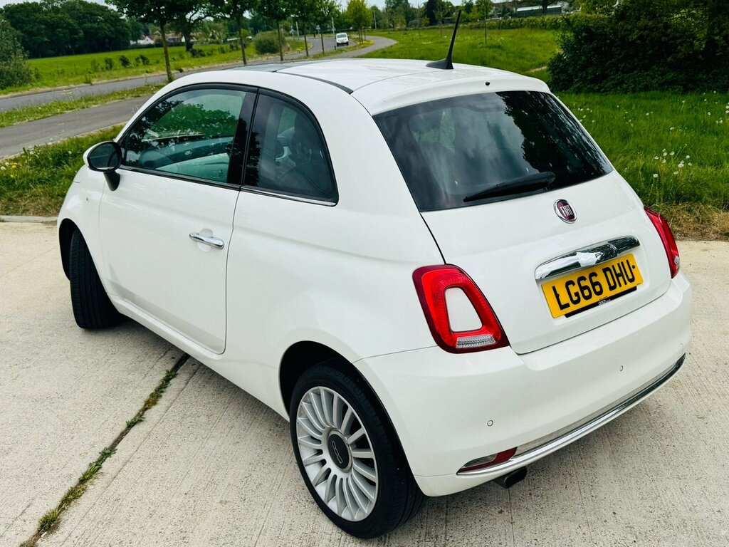 Fiat 500 1.2 Lounge Hatchback Euro 6 Ss LG66DHU White #2