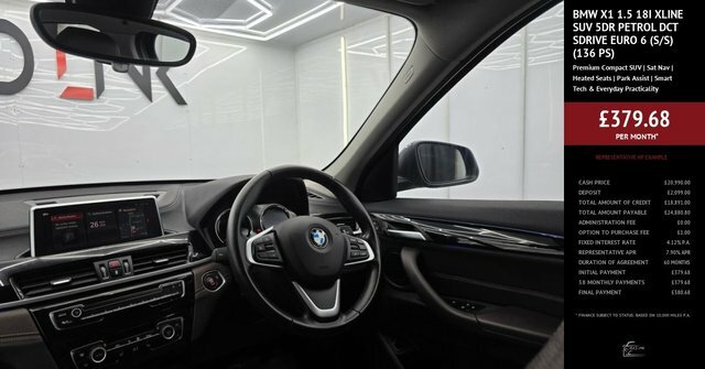 BMW X1 1.5 18I Xline Suv Dct Sdrive Euro 6 S LL71KHH Black #3