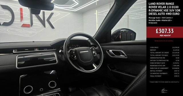 Land Rover Range Rover Velar 2.0 D180 R-dynamic Hse Suv 4Wd Eur BK68TNX Black #3