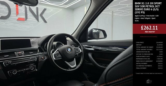 BMW X1 2.0 20I Sport Suv Dct Sdrive Euro 6 S BJ20YKP Blue #3
