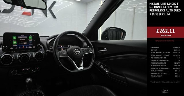 Nissan Juke 1.0 Dig-t N-connecta Suv Dct Euro EY23OBB Grey #3