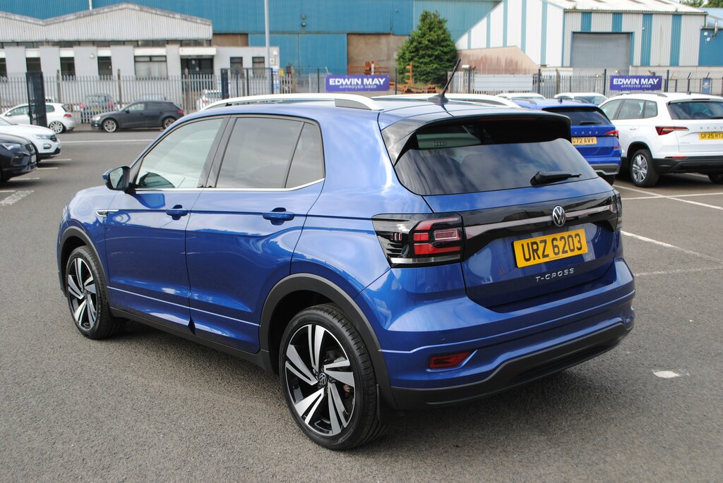 Volkswagen T-Cross 2023 Volkswagen T-cross 1.0 R-line Tsi URZ6203 Blue #6