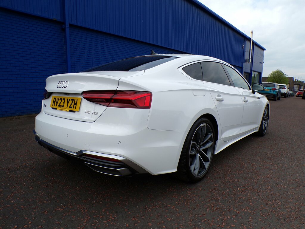 Audi A5 2023 Audi A5 2.0 Sportback Tdi S Line Mhev RV23YZH White #3